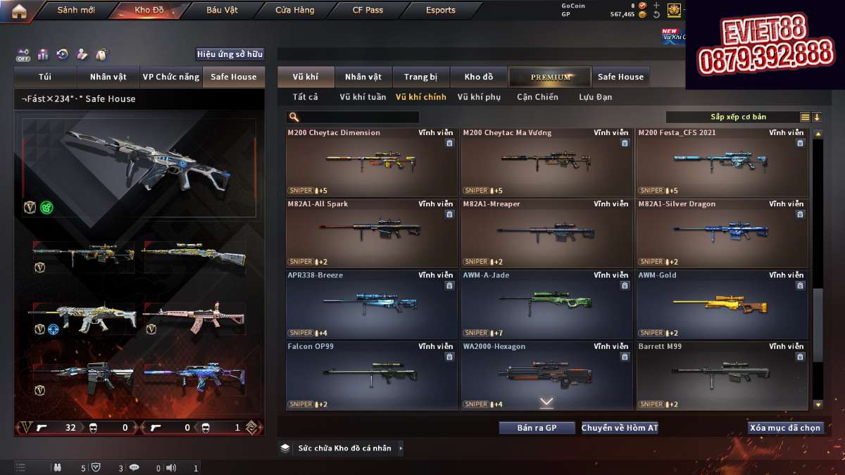 shop acc cf uy tin gia re